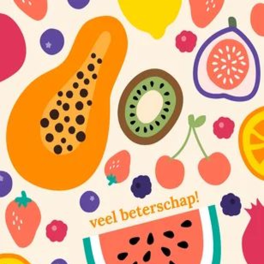 Beterschapskaarten | Kaarten Kaartje2go Beterschapskaarten - Vitamientjes Voor Jou!