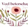 Beterschapskaarten | Kaarten Kaartje2go Beterschapskaart Christelijk Gods Zegen Roze Bloemen