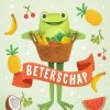 Beterschapskaarten | Kaarten Kaartje2go Beterschapkaart Kikker Fruitmand Opkikkertje Fruit Grappig