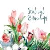 Beterschapskaarten | Kaarten Kaartje2go Bos Lentebloemen Aquarel