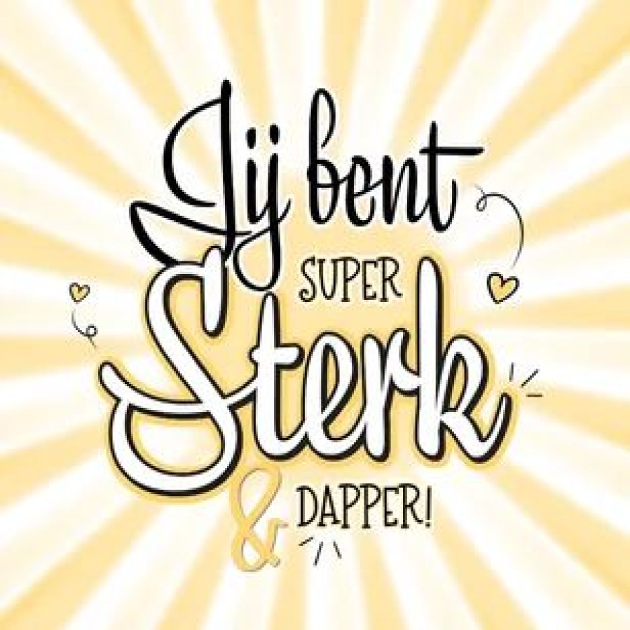 Beterschapskaarten | Kaarten Kaartje2go Beterschapskaart Zonnestralen Jij Bent Super Sterk En Dapper