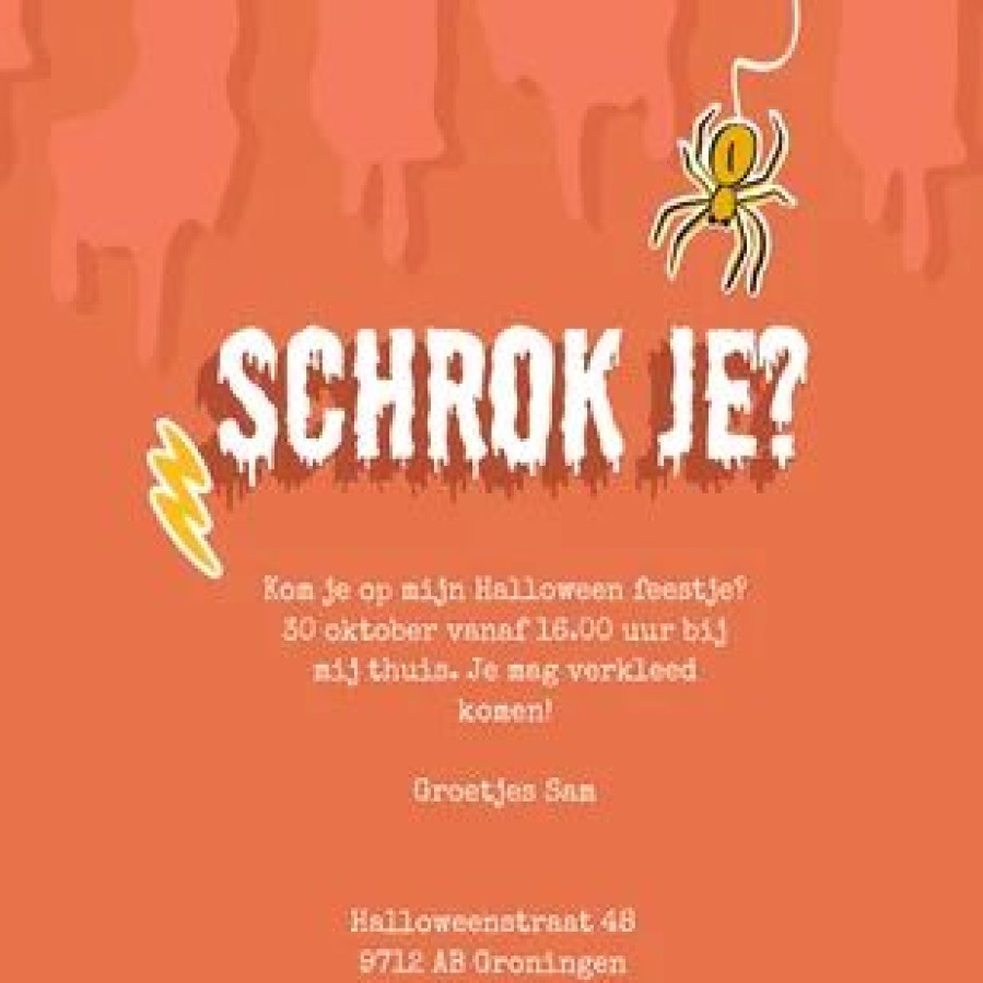 Kinderfeestjes | Kaarten Kaartje2go Boe Halloween Feestje