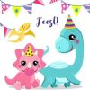 Kinderfeestjes | Kaarten Kaartje2go Lieve Uitnodiging Voor Kinderfeestje Met Dino'S