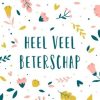 Beterschapskaarten | Kaarten Kaartje2go Beterschapkaart Met Bloemenpatroon