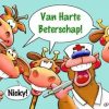 Beterschapskaarten | Kaarten Kaartje2go Leuke Beterschapskaart Met Dieren 4 Giraffen En 1 Beer