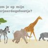 Kinderfeestjes | Kaarten Kaartje2go Feestje Dieren Uit Afrika