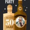 Uitnodigingen | Kaarten Kaartje2go Uitnodigingskaart Whisky Met Foto 50 Jaar Aanpasbaar