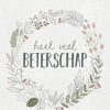 Beterschapskaarten | Kaarten Kaartje2go Beterschapskaart - Moderne Bloemenkrans