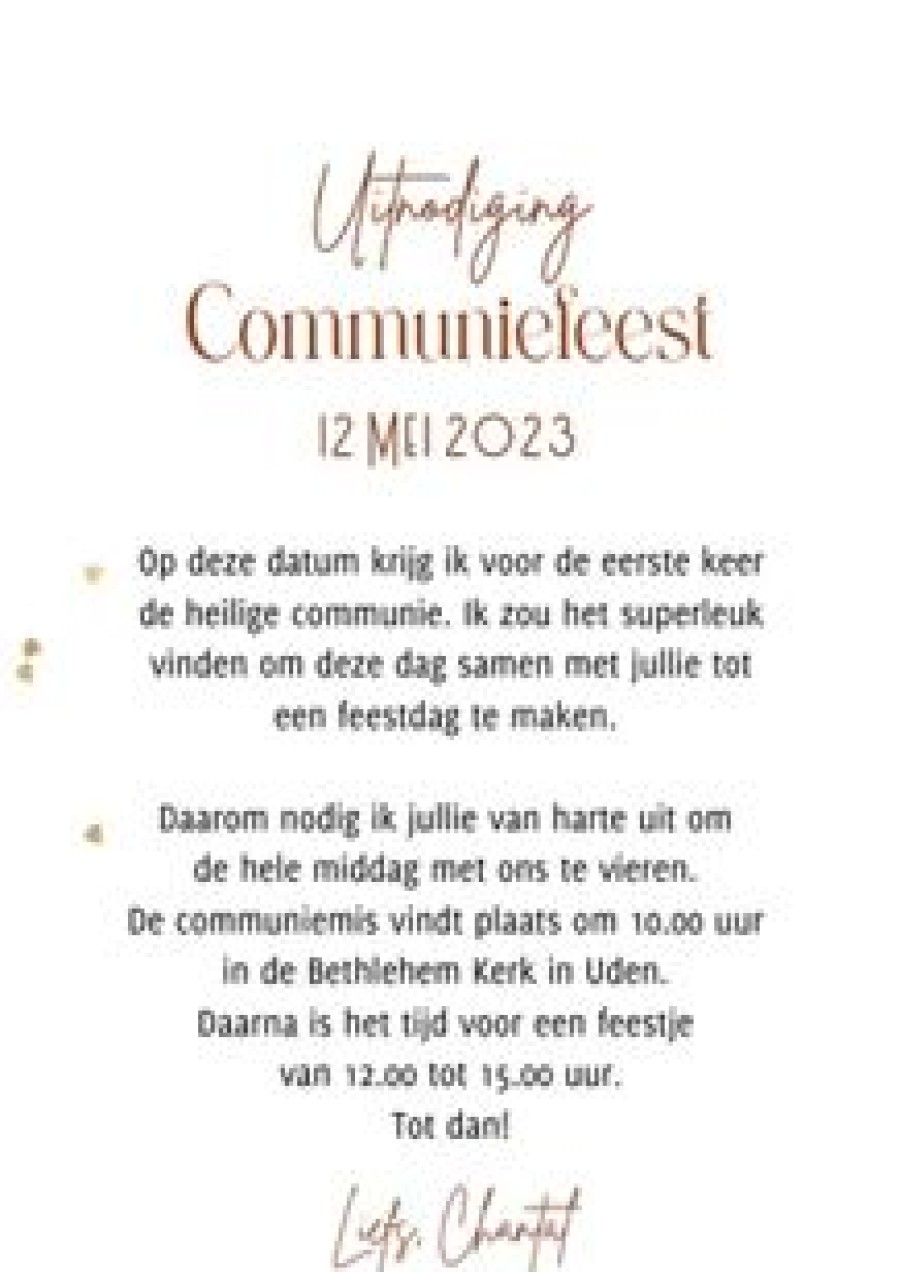 Communiekaarten | Kaarten Kaartje2go Communiekaart Klaproos Lijnillustratie Foliedruk