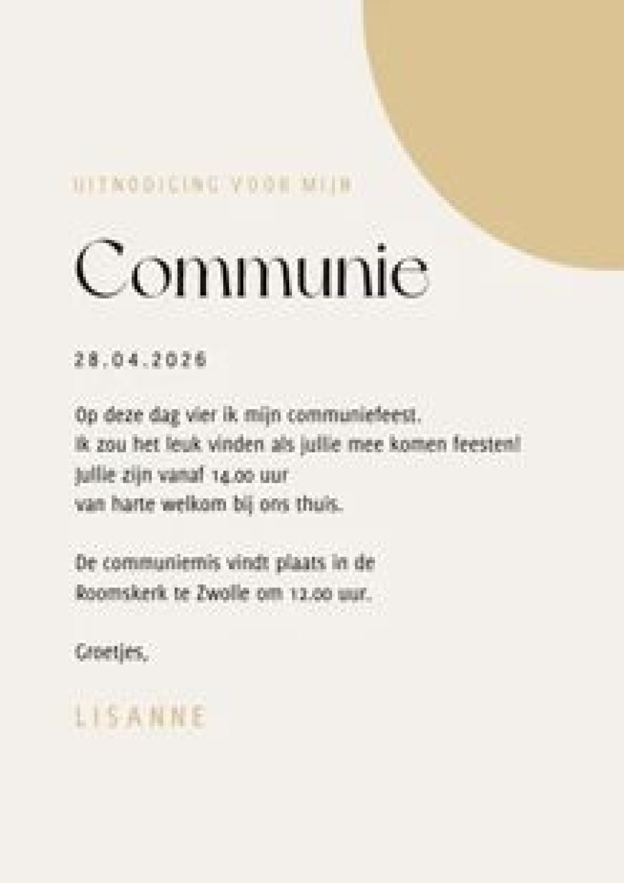 Communiekaarten | Kaarten Kaartje2go Communie Uitnodiging Duifje Boog Ronde Vormen En Foto