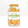 Beterschapskaarten | Kaarten Kaartje2go Beterschapskaart Een Potje Vitamines Voor Jou