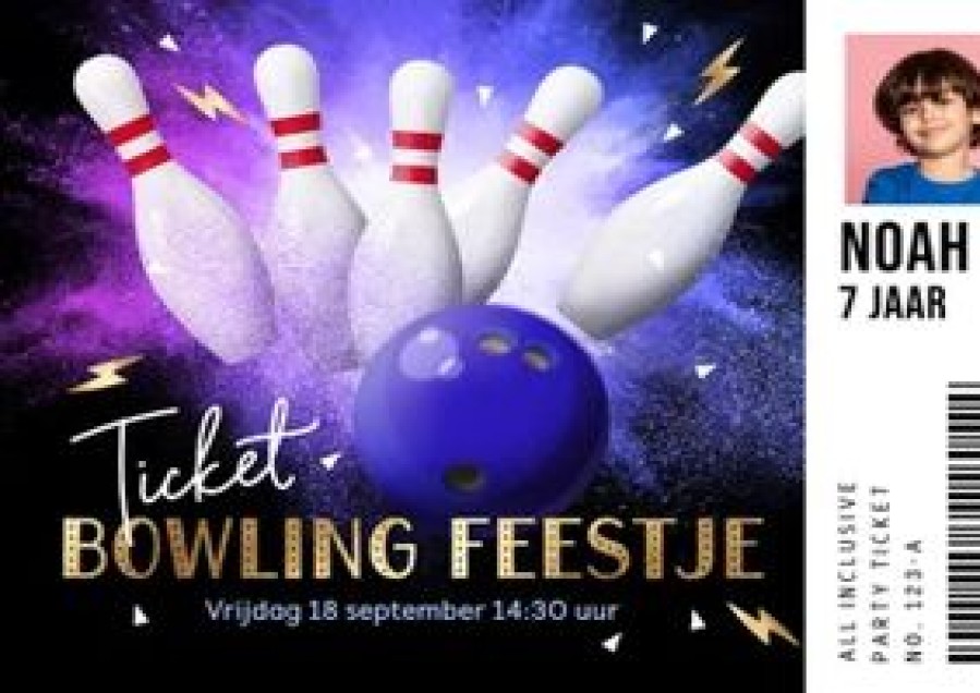 Kinderfeestjes | Kaarten Kaartje2go Bowling Kinderfeestje Ticket