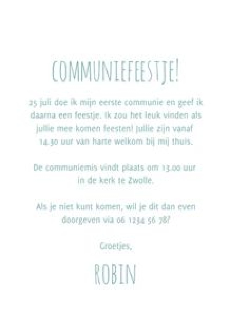 Communiekaarten | Kaarten Kaartje2go Communie Uitnodiging Cirkel Van Bloemetjes En Takjes