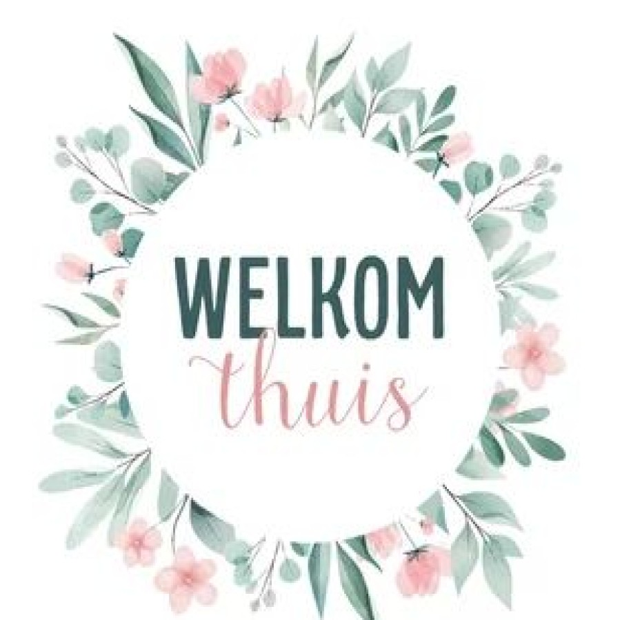 Beterschapskaarten | Kaarten Kaartje2go Beterschapskaart Welkom Thuis Getekende Bloemen