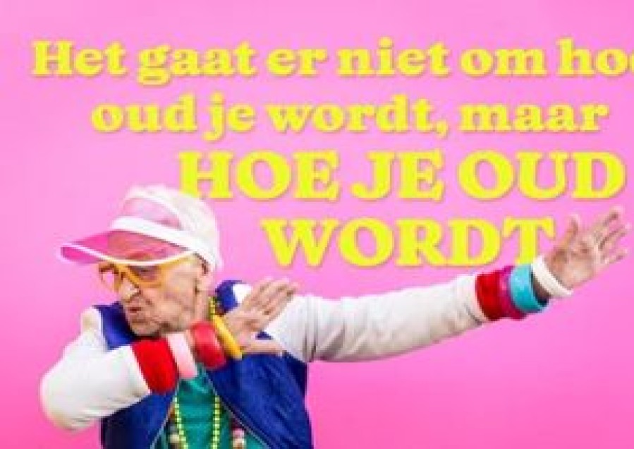 Verjaardagskaarten | Kaarten Kaartje2go Grappige Kaart Met Hippe Oma Roze En Geel Hoe Je Oud Wordt