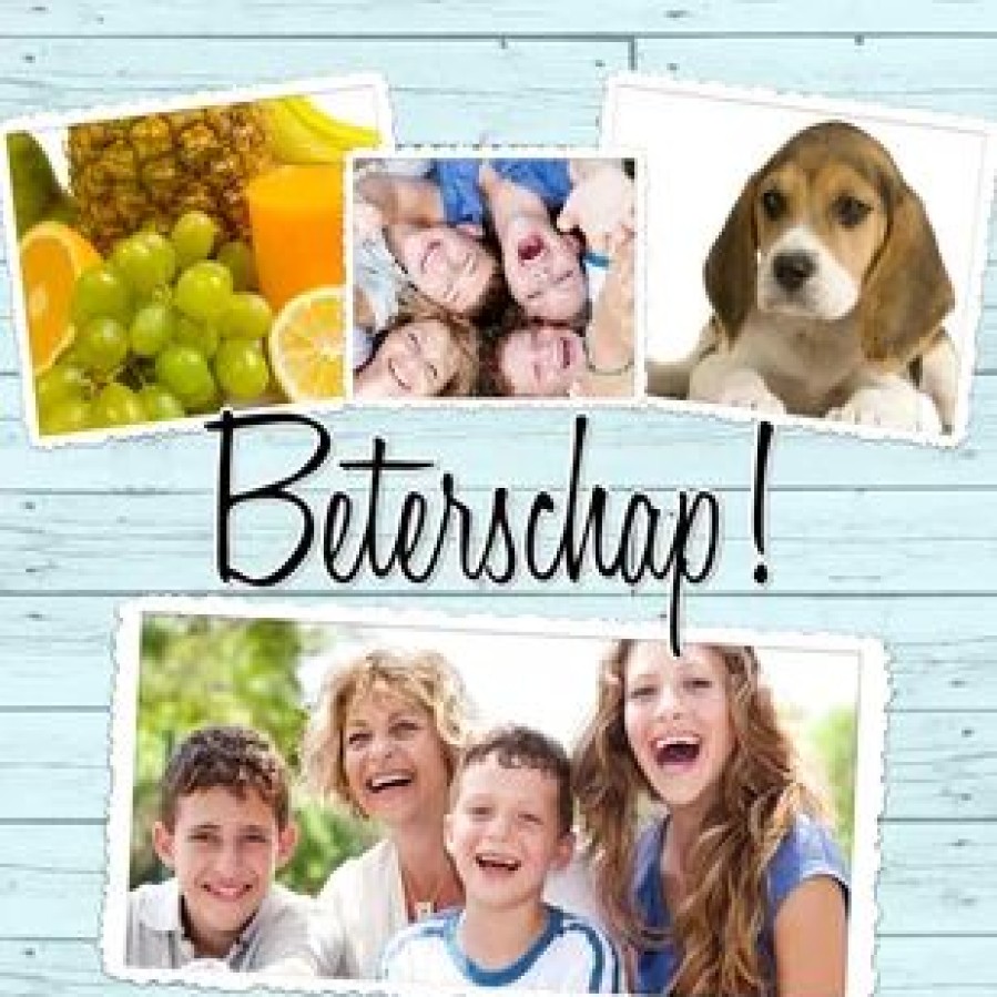 Beterschapskaarten | Kaarten Kaartje2go Collage Beterschap - Bk