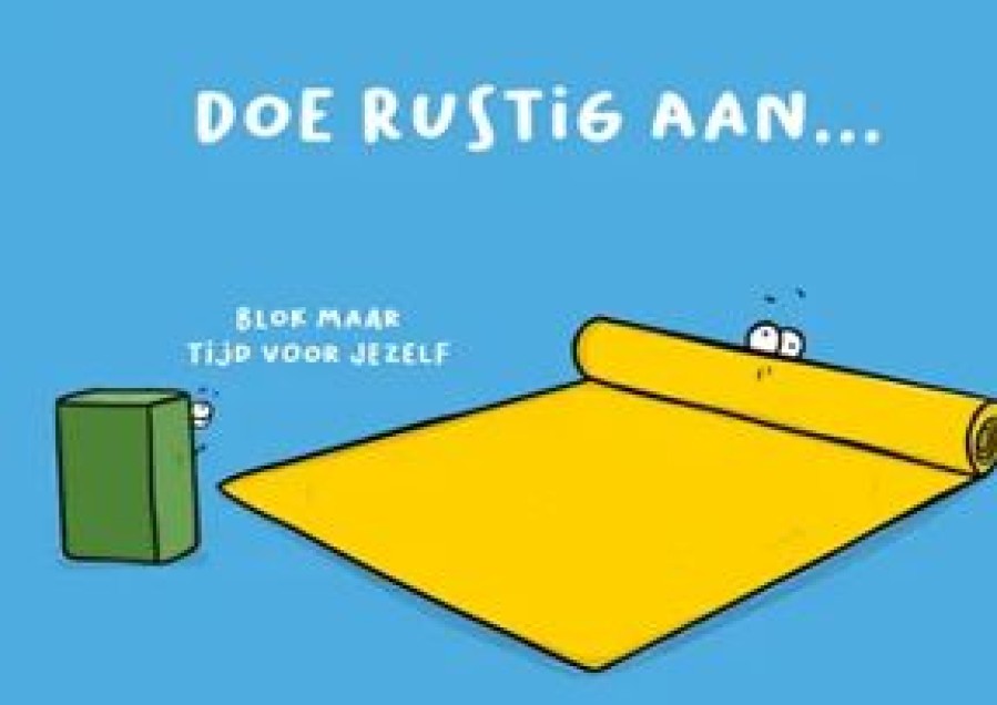 Beterschapskaarten | Kaarten Kaartje2go Beterschapskaart Yoga Blok Maar Tijd Voor Jezelf