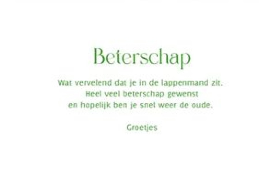 Beterschapskaarten | Kaarten Kaartje2go Beterschapskaart Algemeen Typografisch Sparkle Groen