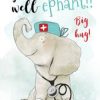 Beterschapskaarten | Kaarten Kaartje2go Lieve Beterschapskaart Get Well Olifant Dokter