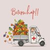 Beterschapskaarten | Kaarten Kaartje2go Vespa Ape Met Fruit