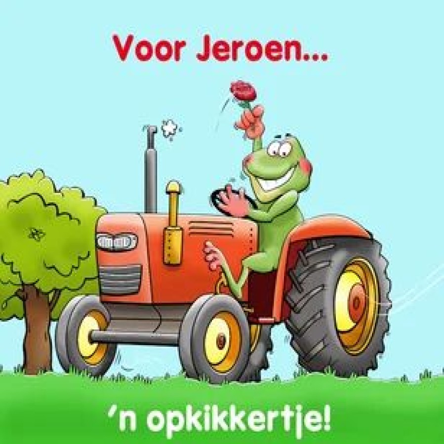 Beterschapskaarten | Kaarten Kaartje2go Trekker Met Opkikkertje Voor Agrarier, Boer Of Kind